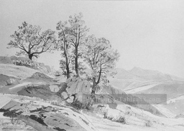  Haseltine Tableaux - Olevano paysage luminisme William Stanley Haseltine